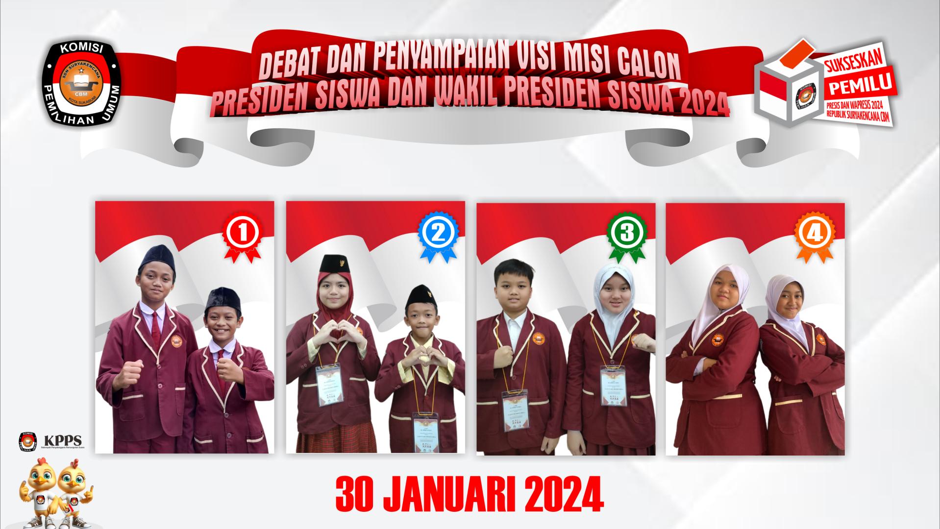 SDN Suryakencana CBM - Video Debat Calon Presis dan Calon Wakil Presis Republik Suryakencana CBM 2024